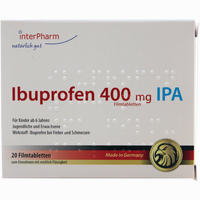 Ibuprofen 400mg Ipa Filmtabletten Inter Pharm Arzneimittel GmbH 20 Stück 