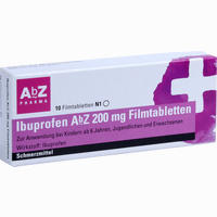 Ibuprofen Abz 200 Mg Filmtabletten  10 Stück - ab 0,77 €