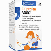 Ibuprofen Adgc Fieber U. Schmerzsaft Kinder 40mg Ml 100 ml