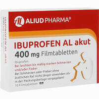 Ibuprofen Al Akut 400mg Filmtabletten  10 Stück - ab 0,79 €