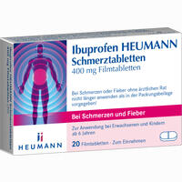 Ibuprofen Heumann Schmerztabletten 400mg Filmtabletten 20 Stück - ab 0,88 €