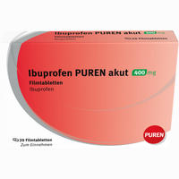 Ibuprofen Puren Akut 400 Mg Filmtabletten  20 Stück - ab 3,43 €