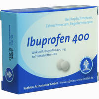 Ibuprofen Sophien 400 Filmtabletten 20 Stück - ab 2,47 €