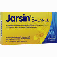 Jarsin Balance 56 Mg /120 Mg überzogene Tabletten 60 Stück - ab 9,93 &euro;
