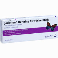 Jodetten Henning 1x Wöchentlich Tabletten 28 Stück - ab 4,70 €