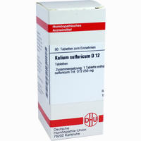 Kalium Sulfuricum D12 Tabletten 80 Stück - ab 7,60 €