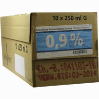Kochsalz 0.9% Isoton Glas Infusionslösung 10 x 250 ml - ab 12,14 €