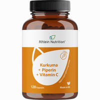 Kurkuma 95% Curcumin + Piperin + Vitamin C Vegan 120 Stück
