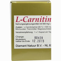 L- Carnitin 1 X 1 Pro Tag Kapseln 45 Stück - ab 20,12 €