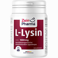 L- Lysin 1000mg Zitrone 45er Kautablette Kautabletten 45 Stück