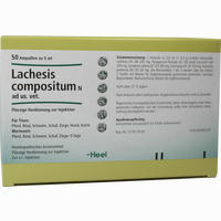 Lachesis Compositum N Ad Us.vet. Ampullen 5 Stück - ab 15,00 €