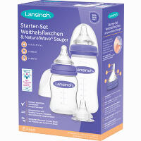 Lansinoh Starter- Set Babyflasch. &naturalwave Sauge 1 Stück