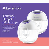Lansinoh Tragbare Doppelmilchpumpe 1 Stück