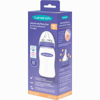 Lansinoh Weithalsflasche 240ml Sauger M 1 Stück