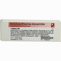Ledum D6 Globuli Dr.RECKEWEG & Co. GmbH 10 g