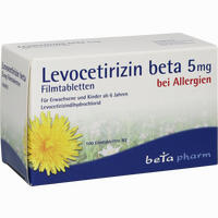 Levocetirizin Beta 5mg Filmtabletten  20 Stück - ab 2,35 €