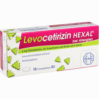 Levocetirizin Hexal bei Allergien 5mg Filmtabletten  6 Stück - ab 1,26 €