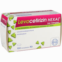 Levocetirizin Hexal bei Allergien 5mg Filmtabletten  6 Stück - ab 1,26 €