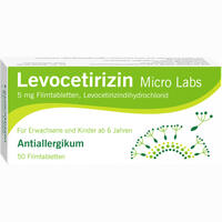 Levocetirizin Micro Labs 5 Mg Filmtabletten  20 Stück - ab 3,06 €
