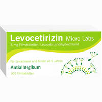 Levocetirizin Micro Labs 5 Mg Filmtabletten  20 Stück - ab 3,06 €