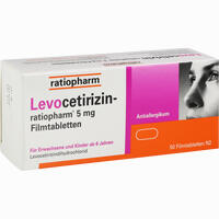 Levocetirizin- Ratiopharm 5 Mg Filmtabletten  20 Stück - ab 2,82 €