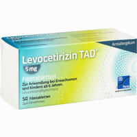 Levocetirizin Tad 5mg Filmtabletten  50 Stück - ab 4,52 €