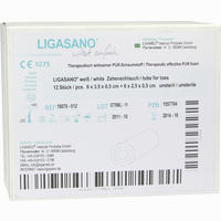 Ligasano Weiß Zehenschlauch Unsteril 6x3.5x0.5cm Verband 12 Stück