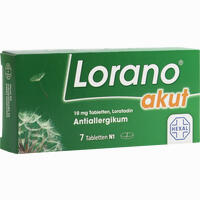 Lorano Akut Tabletten 100 Stück - ab 1,30 €