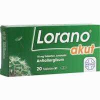 Lorano Akut Tabletten 100 Stück - ab 1,30 €