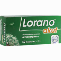 Lorano Akut Tabletten 100 Stück - ab 1,20 €