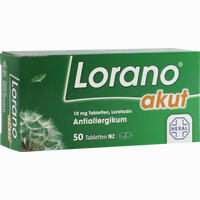 Lorano Akut Tabletten 100 Stück - ab 1,30 €