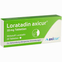 Loratadin Axicur 10 Mg Tabletten   7 Stück - ab 0,86 €