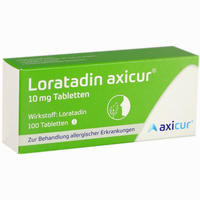 Loratadin Axicur 10 Mg Tabletten  Axicorp pharma 7 Stück - ab 0,95 €
