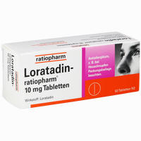 Loratadin- Ratiopharm 10mg Tabletten  50 Stück - ab 3,96 €