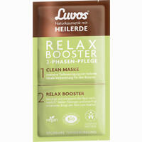 Luvos Heilerde Relax Booster & Clean Maske 2- Phasen- Pflege Gesichtsmaske 1 Packung 
