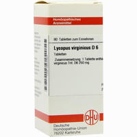 Lycopus Virg D6 Tabletten 80 Stück - ab 7,05 €