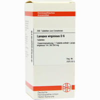 Lycopus Virg D6 Tabletten 200 Stück