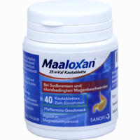 Maaloxan 25 Mval Kautablette Kautabletten 40 Stück 