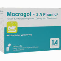 Macrogol - 1a Pharma Pulver zur Herstellung einer Lösung Zum Einnehmen 10 Stück - ab 2,52 €