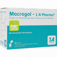 Macrogol - 1a Pharma Pulver zur Herstellung einer Lösung Zum Einnehmen 10 Stück - ab 2,52 €