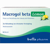 Macrogol Beta Lemon Pulver zur Herstellung einer Lösung Zum Einnehmen 10 Stück - ab 3,73 €