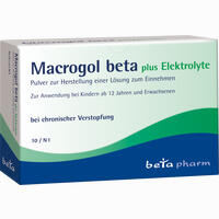 Macrogol Beta Plus Elektrolyte Pulver  10 Stück - ab 3,82 €