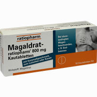 Magaldrat- Ratiopharm 800mg Kautabletten  20 Stück - ab 2,47 €