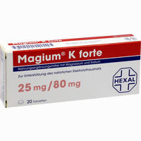 Magium K Forte Tabletten Filmtabletten 20 Stück 