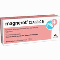 Magnerot Classic N Tabletten 20 Stück - ab 4,63 €