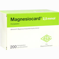 Magnesiocard 2.5 Mmol Filmtabletten  200 Stück - ab 5,12 €