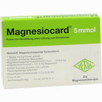 Magnesiocard 5mmol Pulver 20 Stück - ab 3,80 €