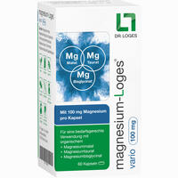 Magnesium- Loges Vario 100 Mg Kapseln  60 Stück - ab 6,84 €