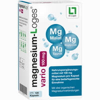 Magnesium- Loges Vario 100 Mg Kapseln  60 Stück - ab 6,84 €