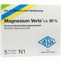 Magnesium Verla I.v.50% Infusionslösungskonzentrat 5 Stück
